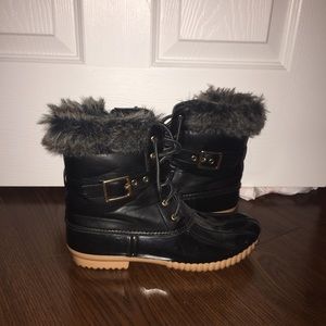 Fur Lined Duck Boots